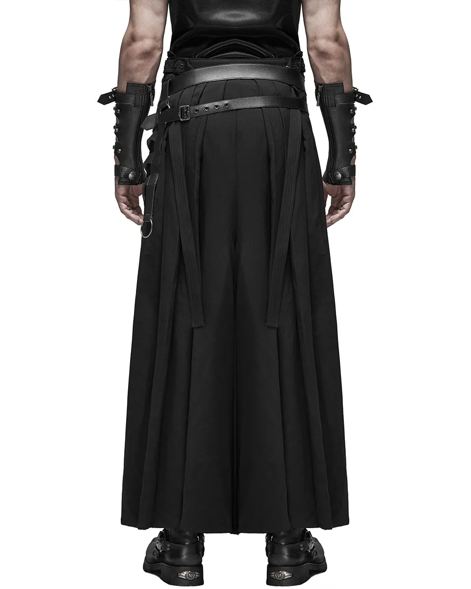 Punk Rave Samurai Warrior Mens Dieselpunk Kimono Pants