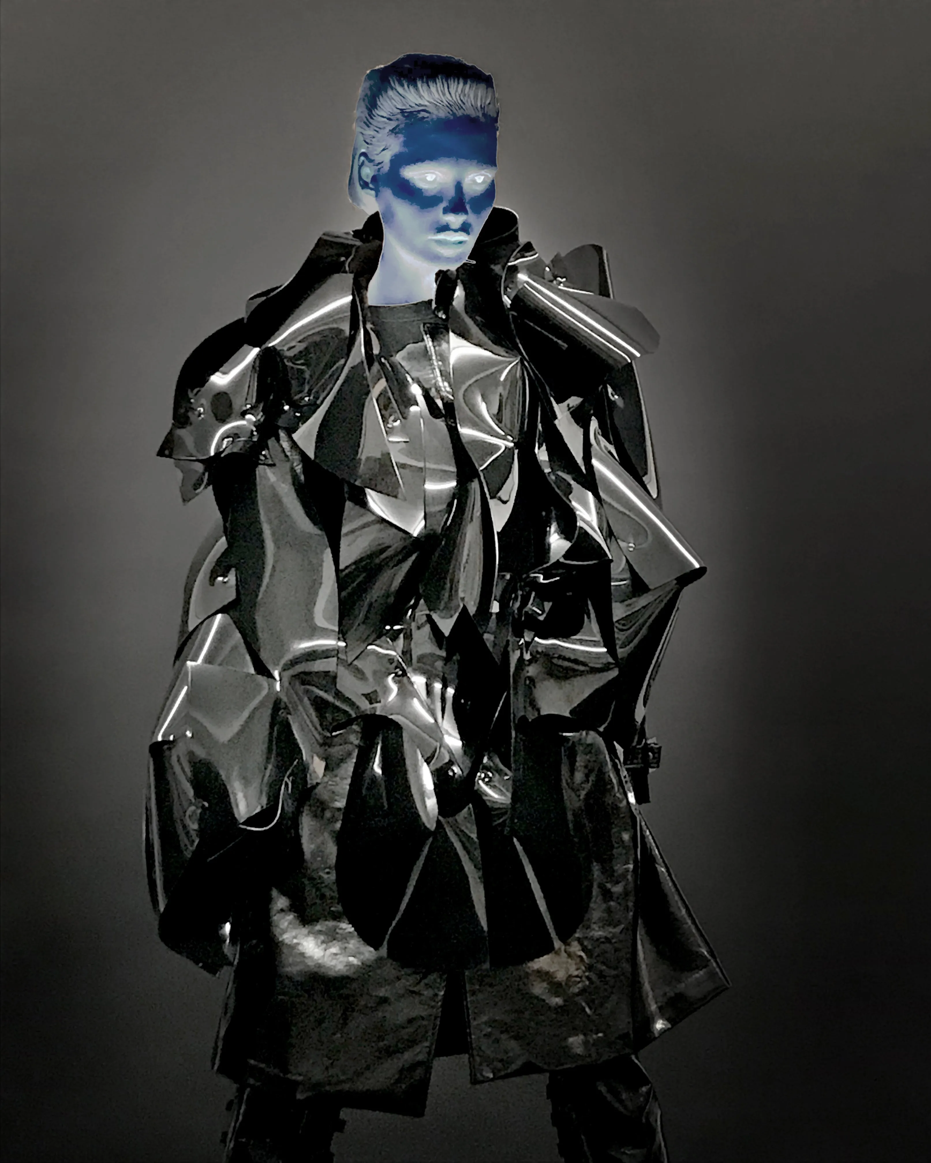 Sculpture Black Onna Bugeisha by Jivomir Domoustchiev