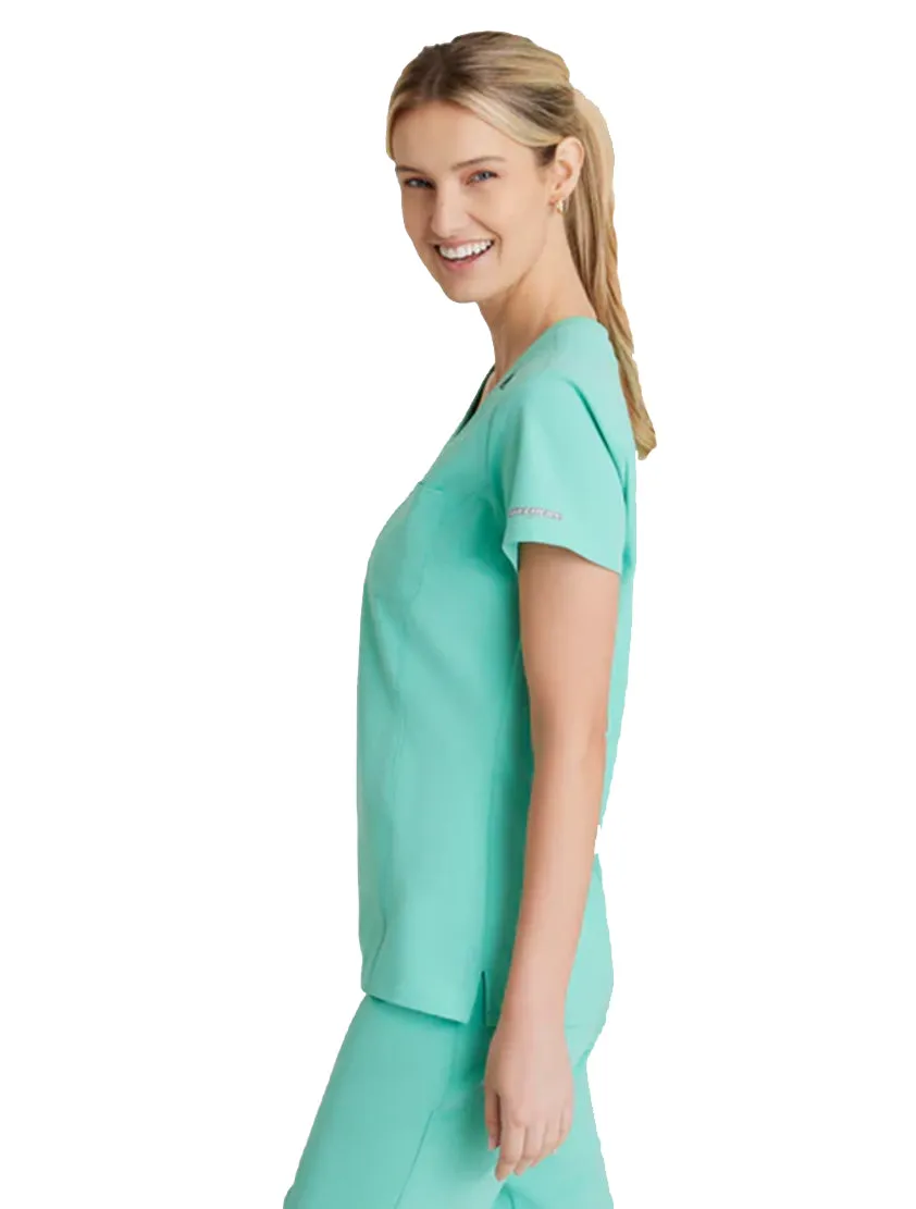 SKECHERS™ by Barco Dignity 1-Pocket Tuck-In Scrub Top