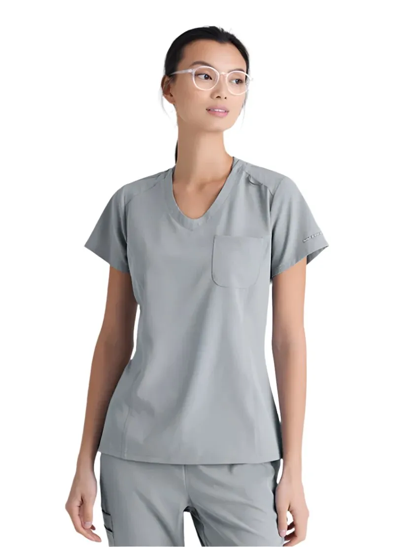 SKECHERS™ by Barco Dignity 1-Pocket Tuck-In Scrub Top