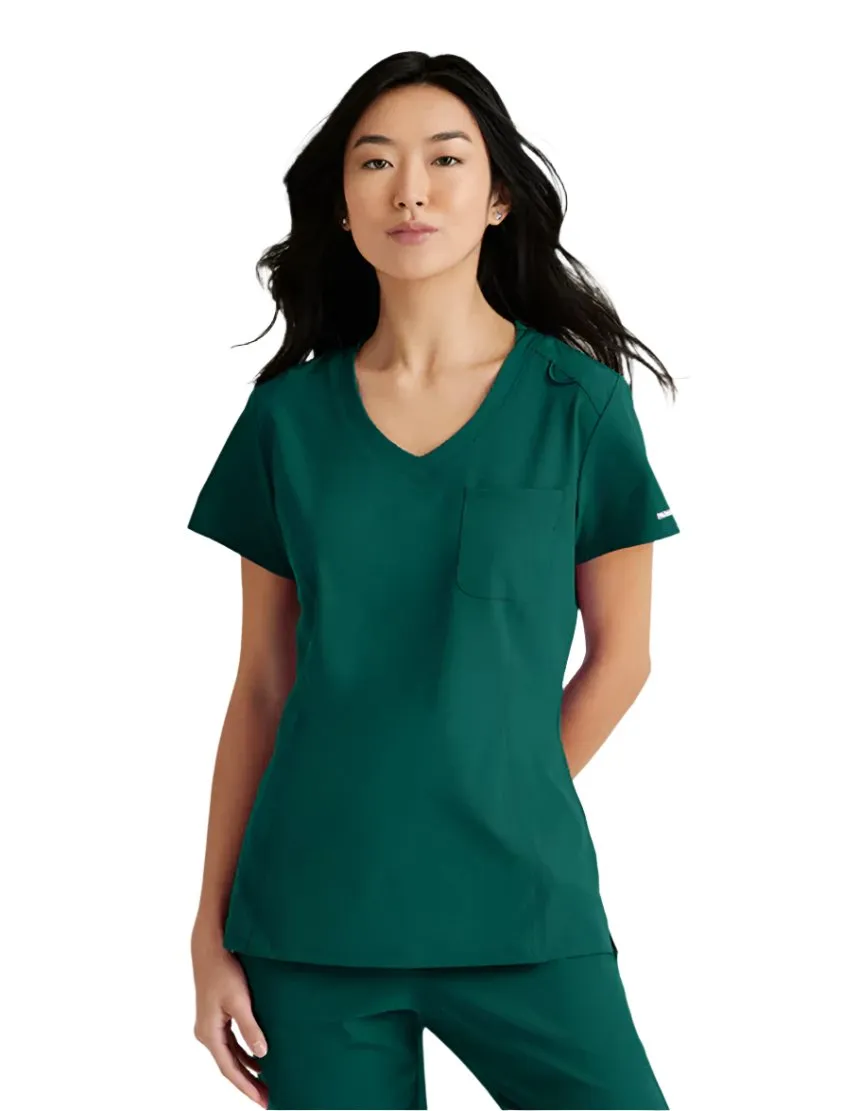 SKECHERS™ by Barco Dignity 1-Pocket Tuck-In Scrub Top