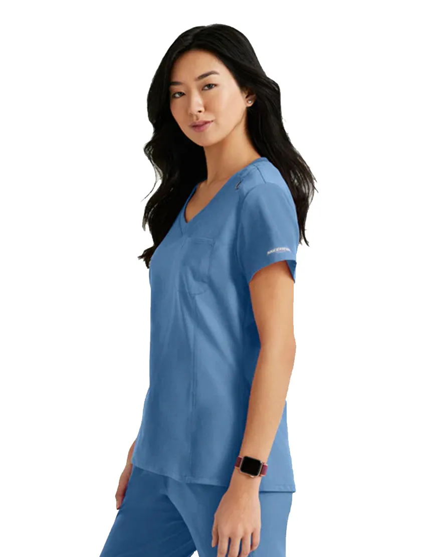 SKECHERS™ by Barco Dignity 1-Pocket Tuck-In Scrub Top