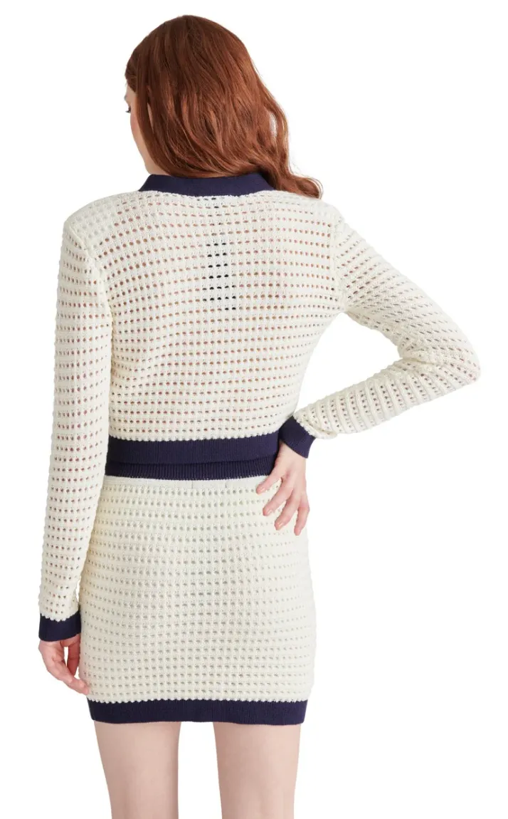 STEVE MADDEN CASETTE SKIRT IN ANTIQUE WHITE