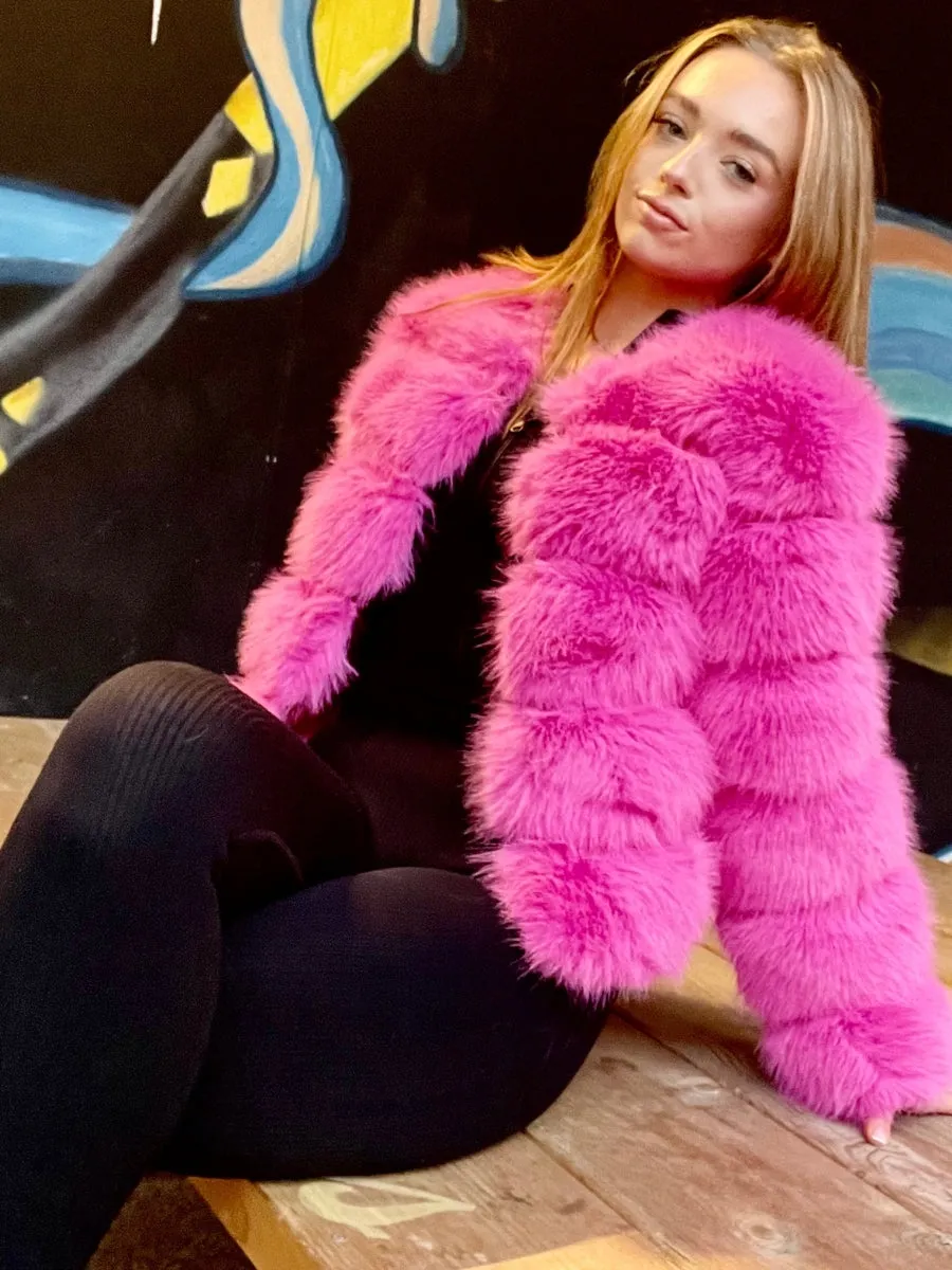 Super Soft Faux Fur Jacket - Salma