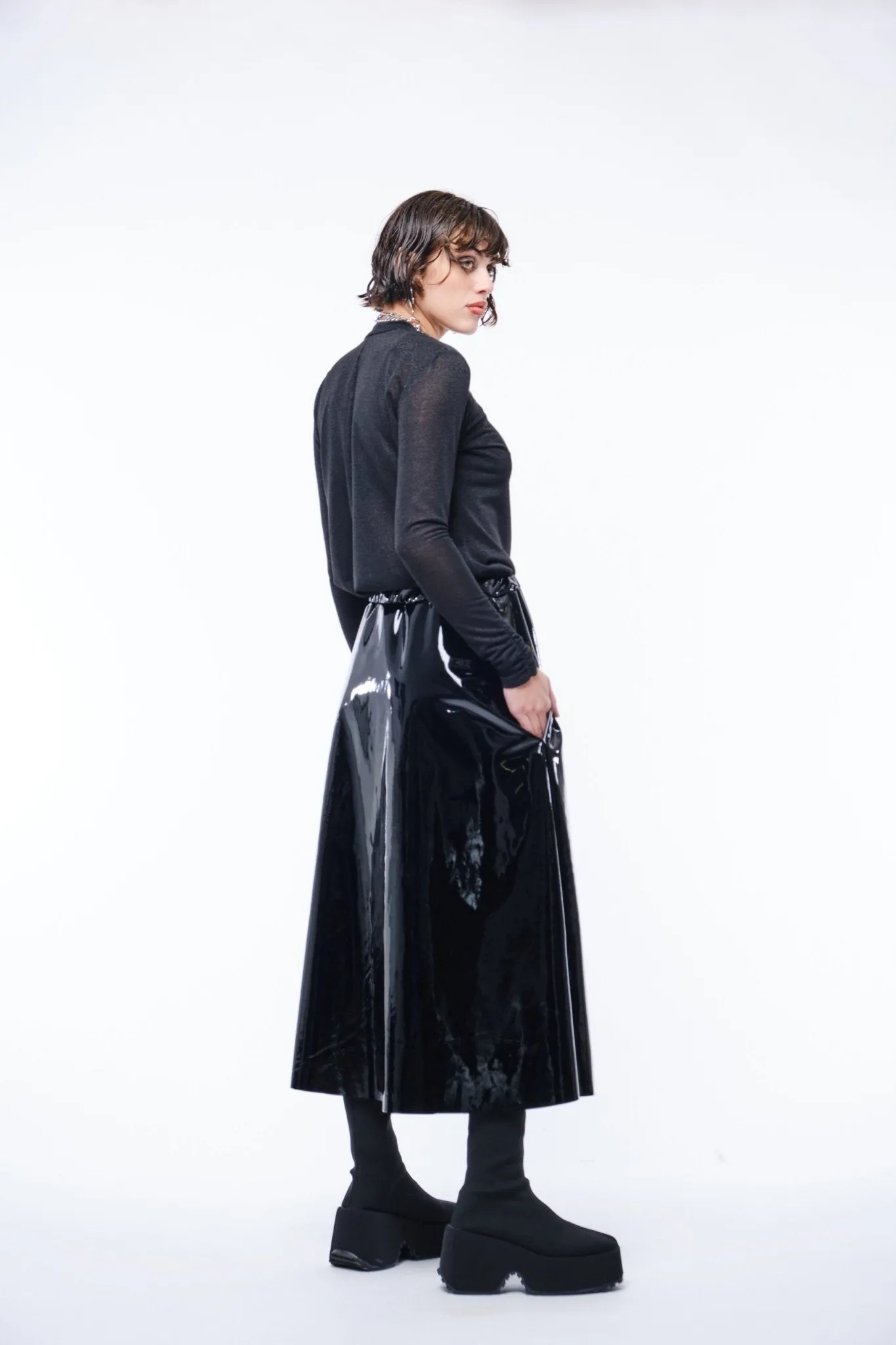Svart Skirt | Black PVC