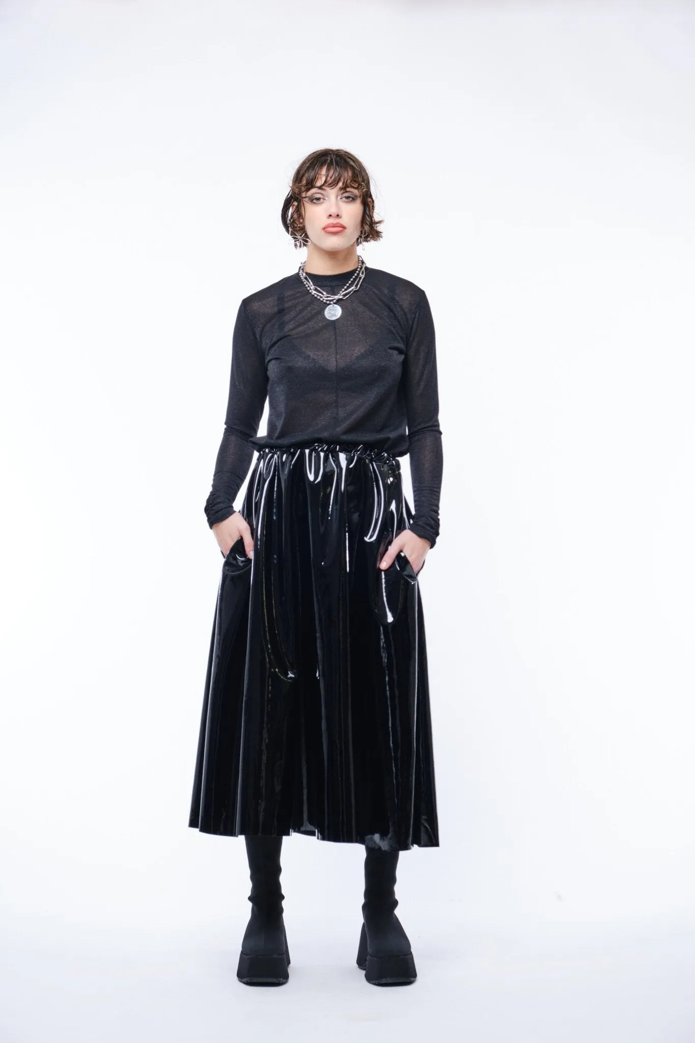 Svart Skirt | Black PVC