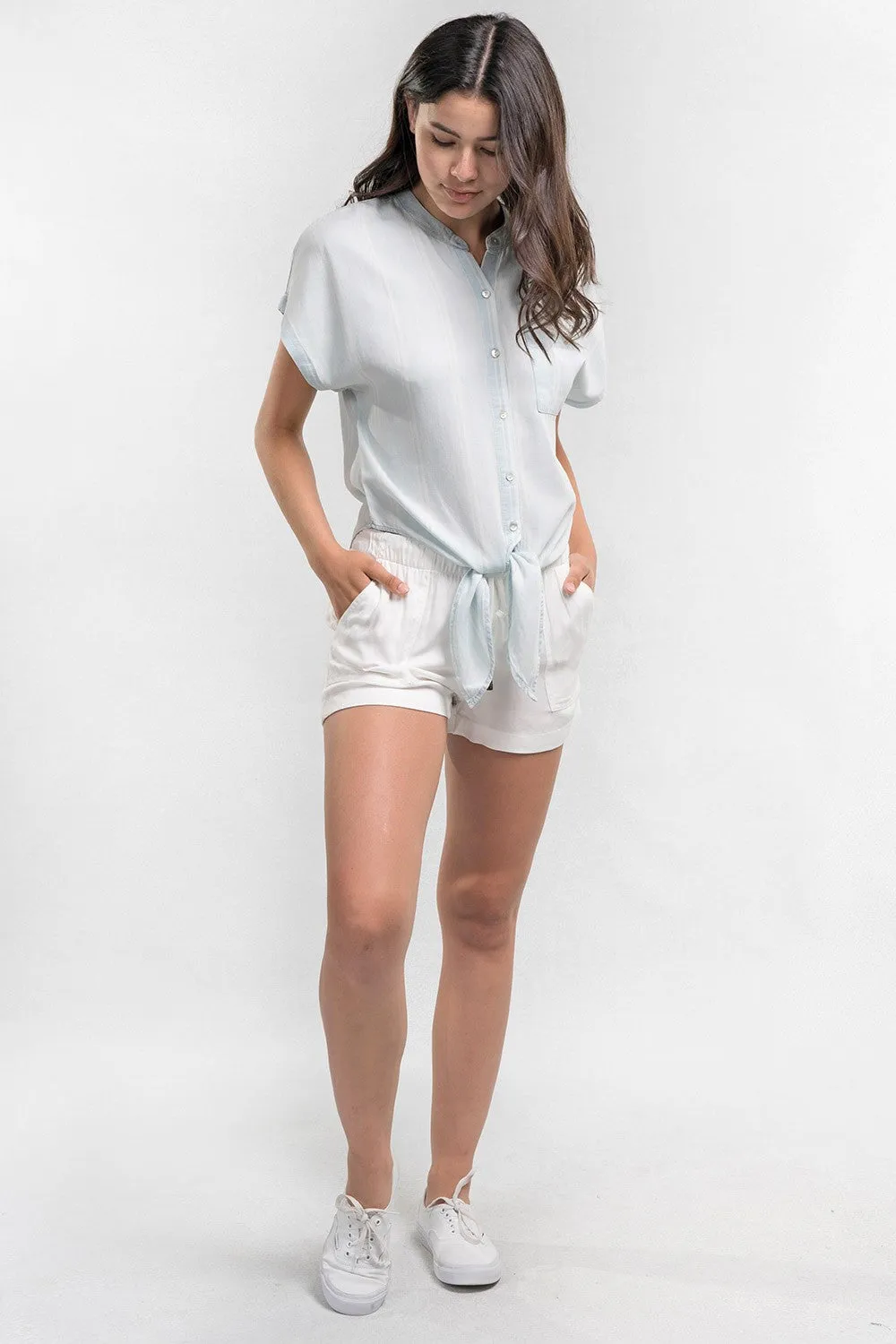 Tencel Short Sleeve Top