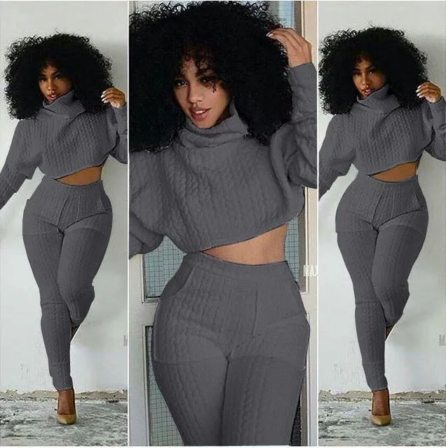 Two-Piece ribbed  Casual Siamese Set