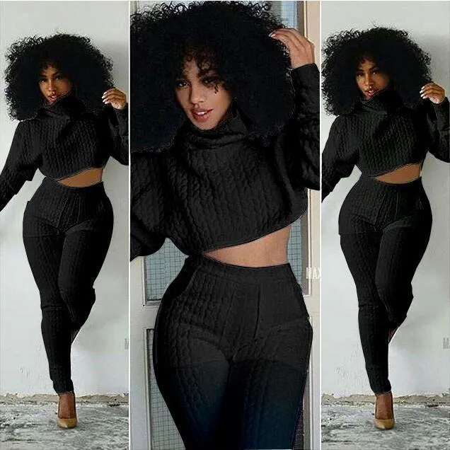 Two-Piece ribbed  Casual Siamese Set