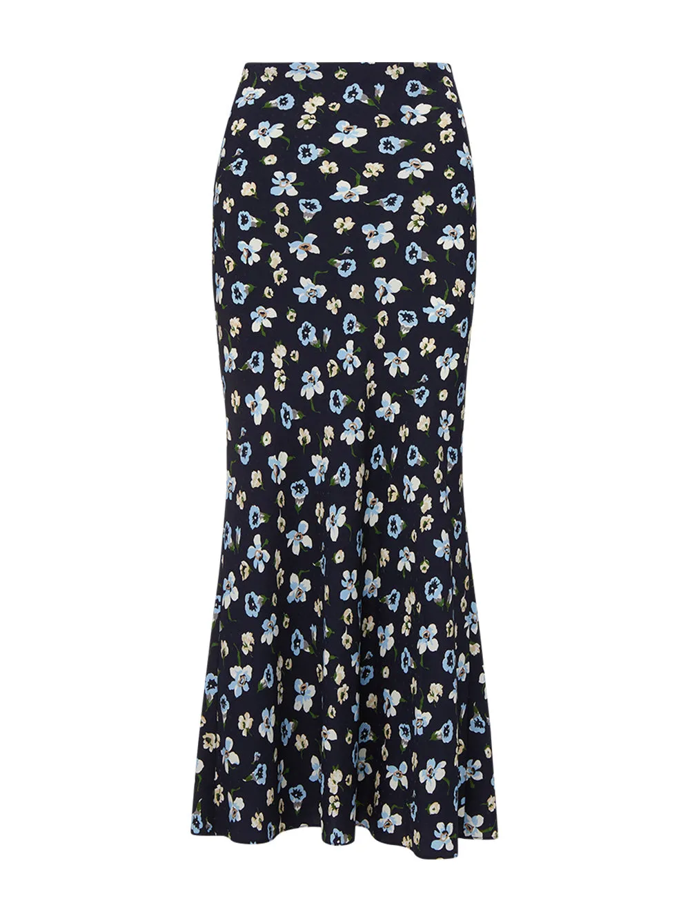Veronica Beard Clover Skirt in Navy Multi