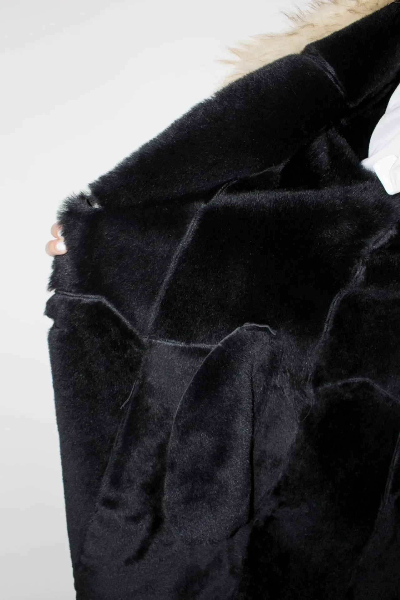 Vintage Made In Italy Suede and Fox Fur Coat
