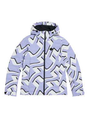 W Thermic Down Jacket printed / Bridge Wave Sweet Lavender