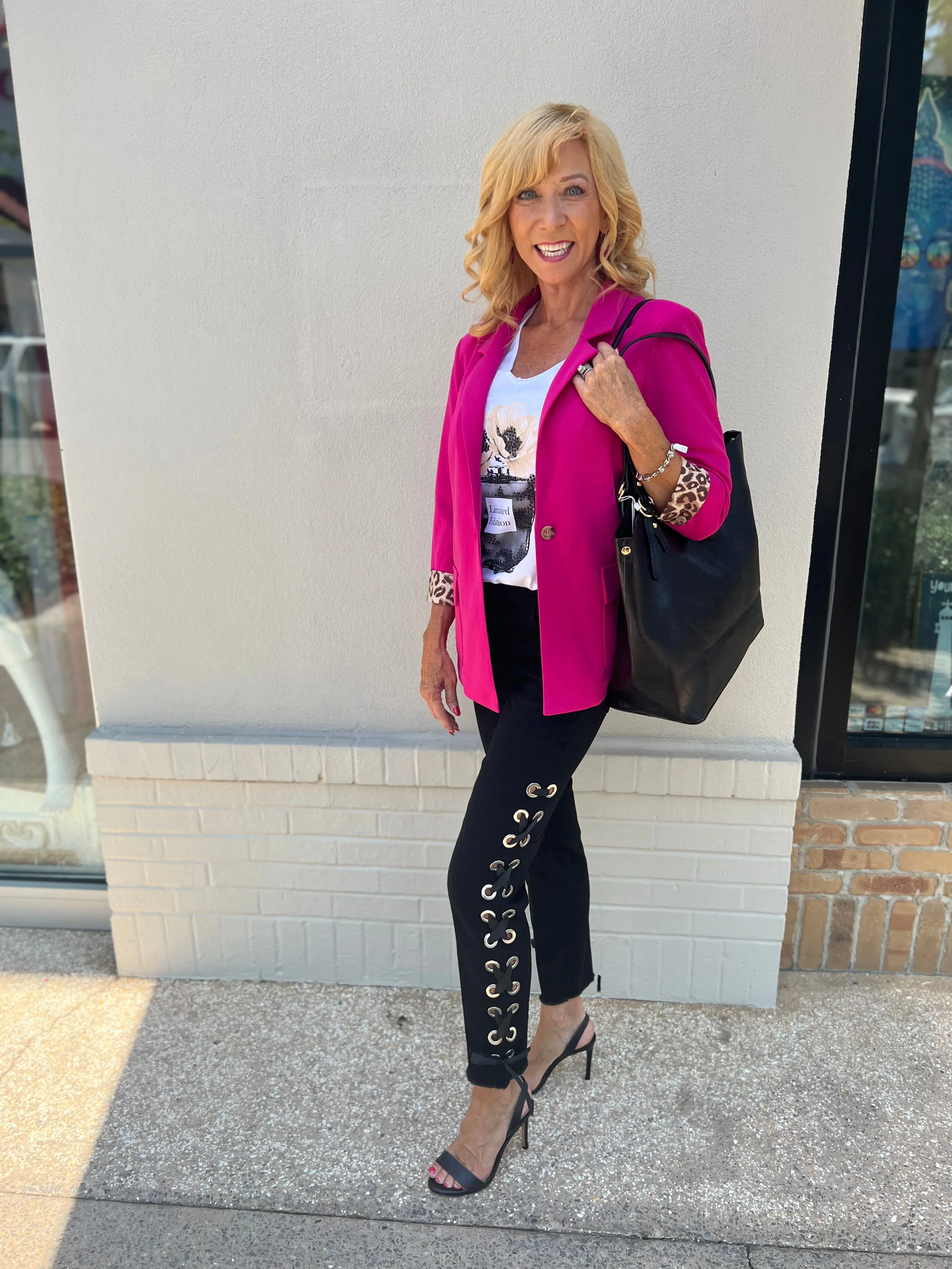 Wild Cuff Hot Pink Blazer