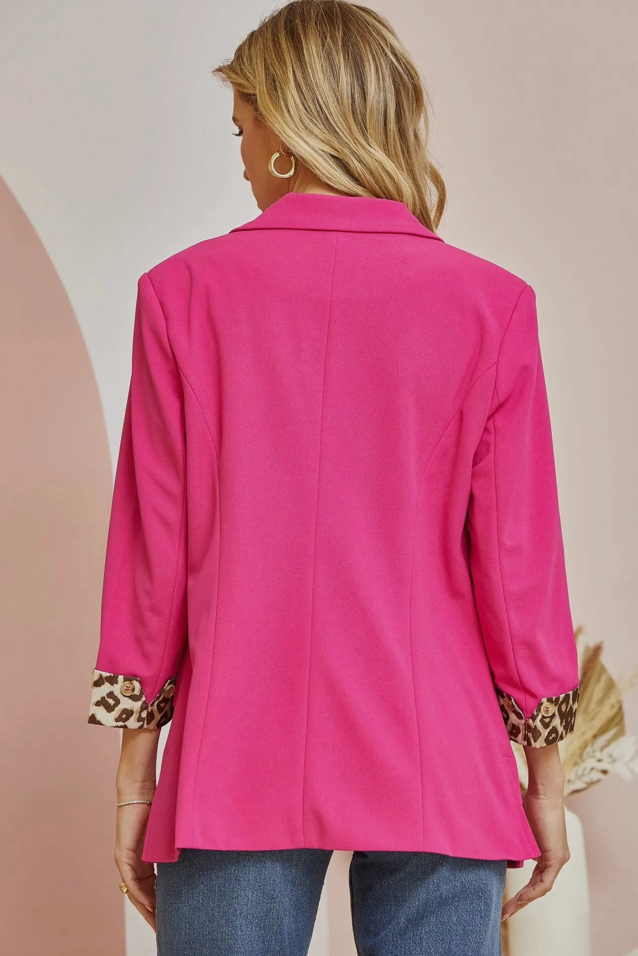 Wild Cuff Hot Pink Blazer