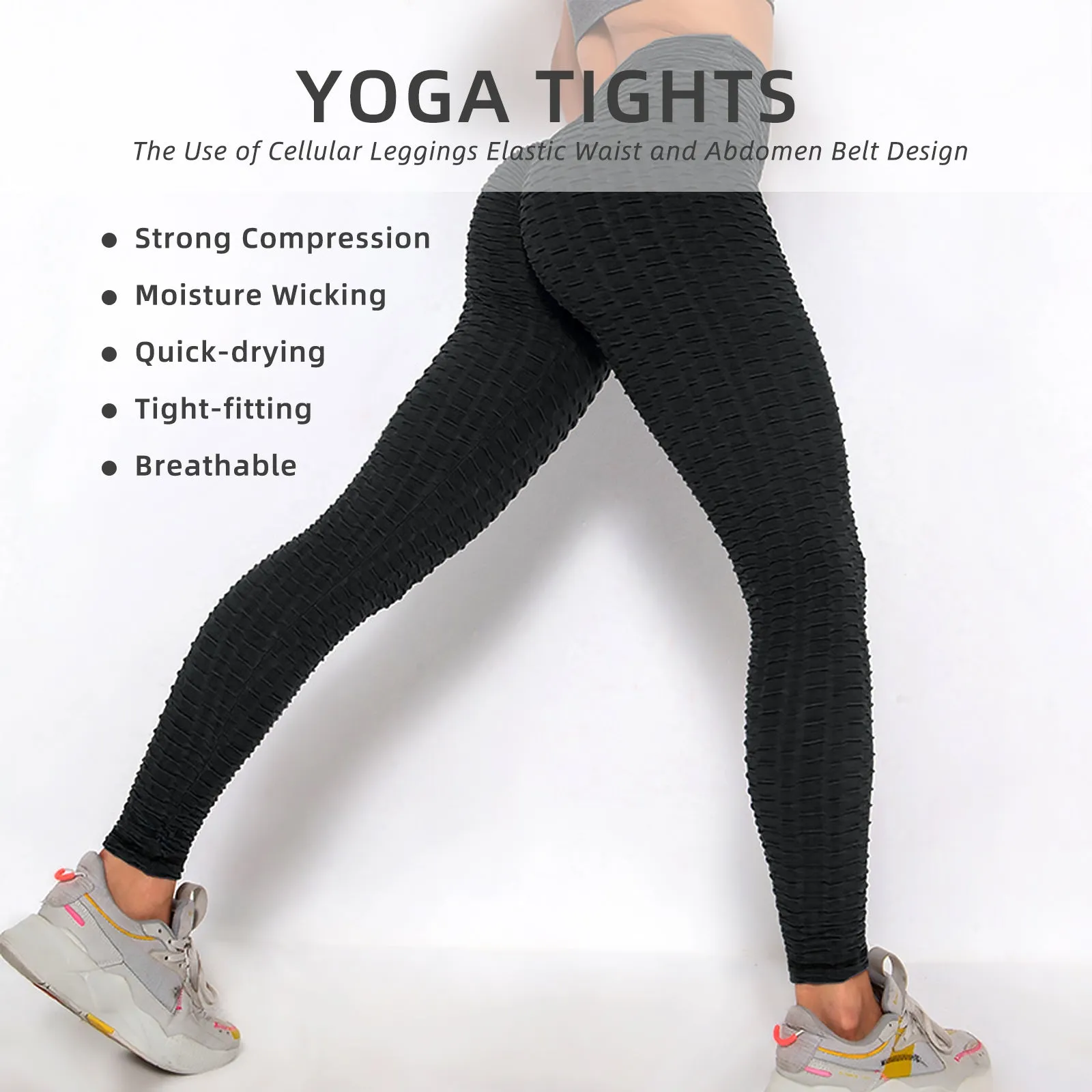 Women Leggings Bubble Textured Leggings Pants