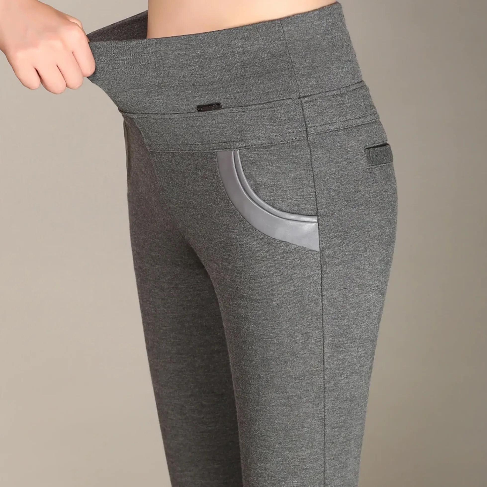 Women's Autumn/Winter High-Waist Warm Leggings | Plus Size