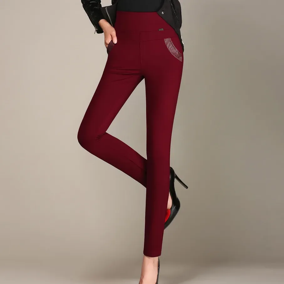 Women's Autumn/Winter High-Waist Warm Leggings | Plus Size