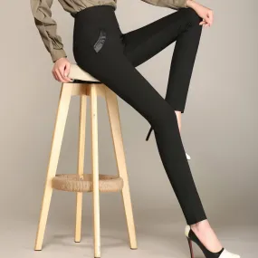 Women's Autumn/Winter High-Waist Warm Leggings | Plus Size