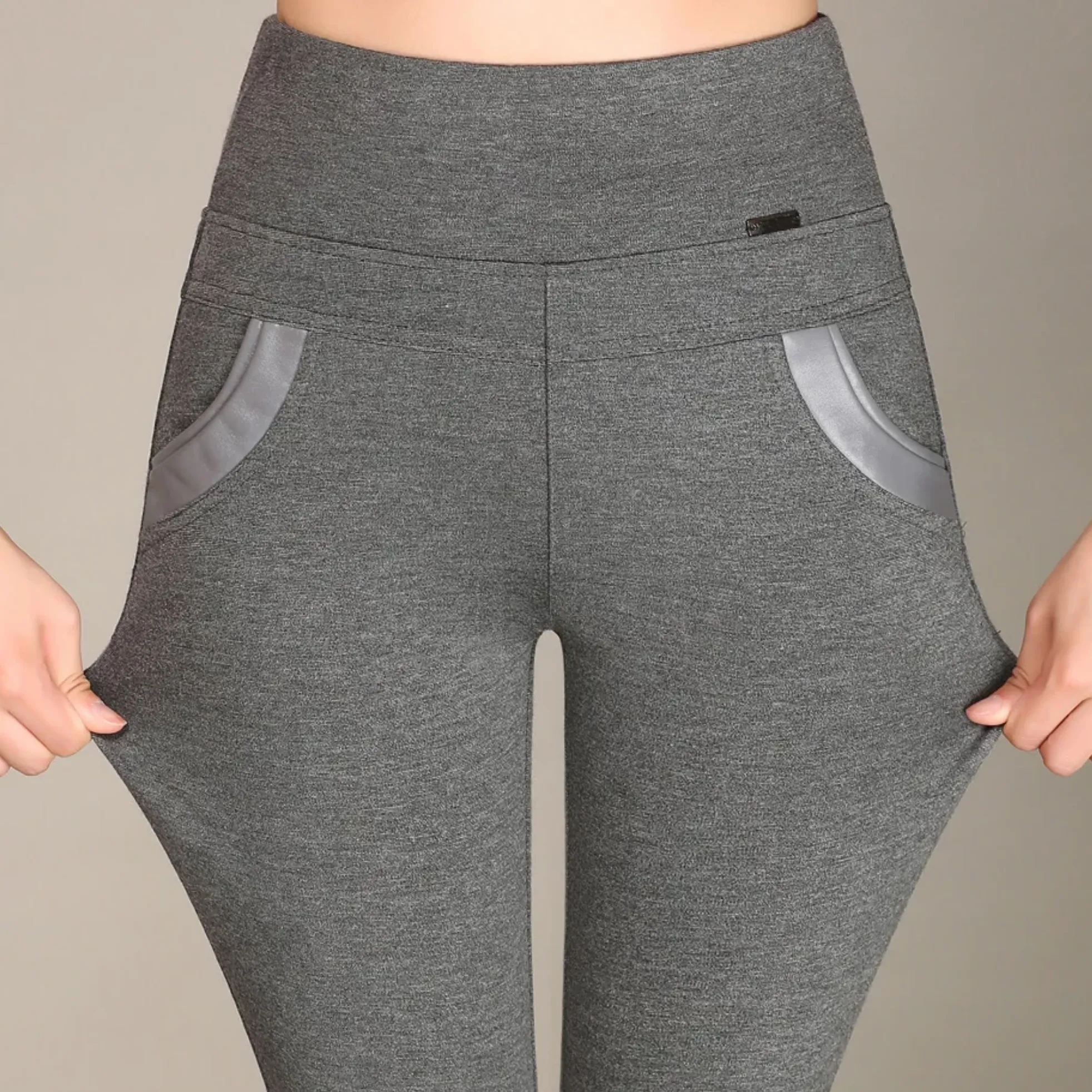 Women's Autumn/Winter High-Waist Warm Leggings | Plus Size