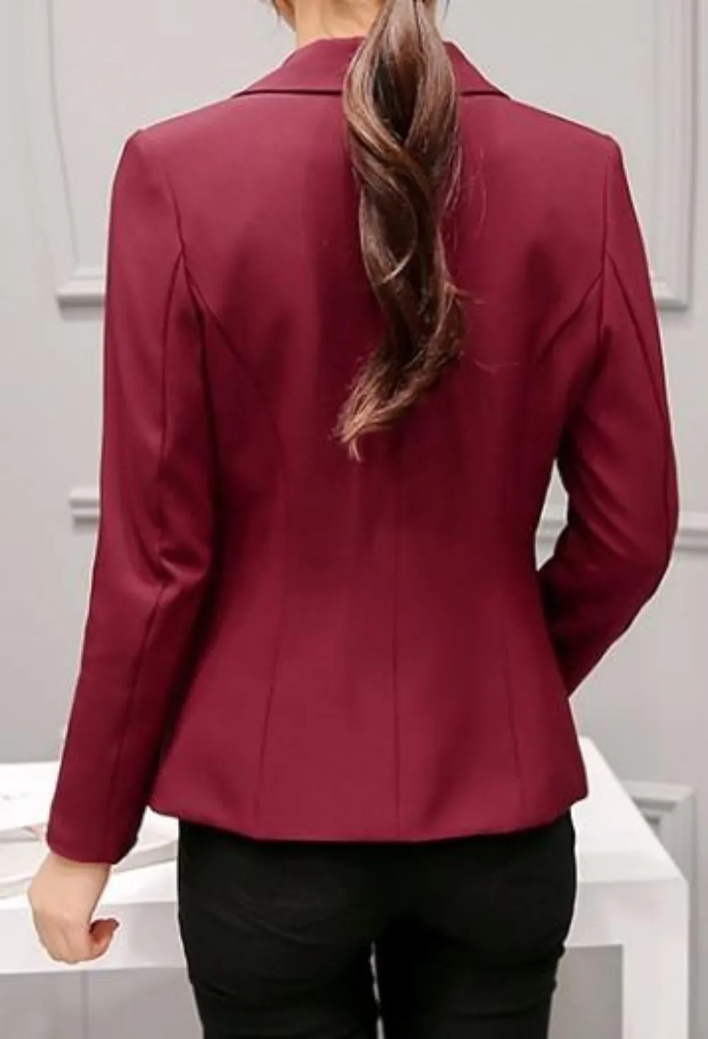 Womens Business Smart Slim Fit Blazer