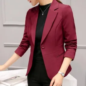 Womens Business Smart Slim Fit Blazer