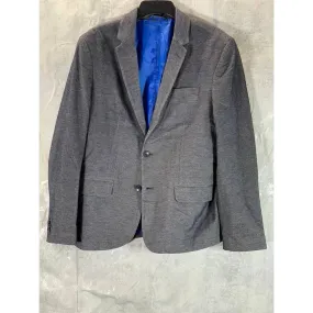 ZARA MAN Men's Black Textured Straight Fit Two-Button Basic Blazer SZ L